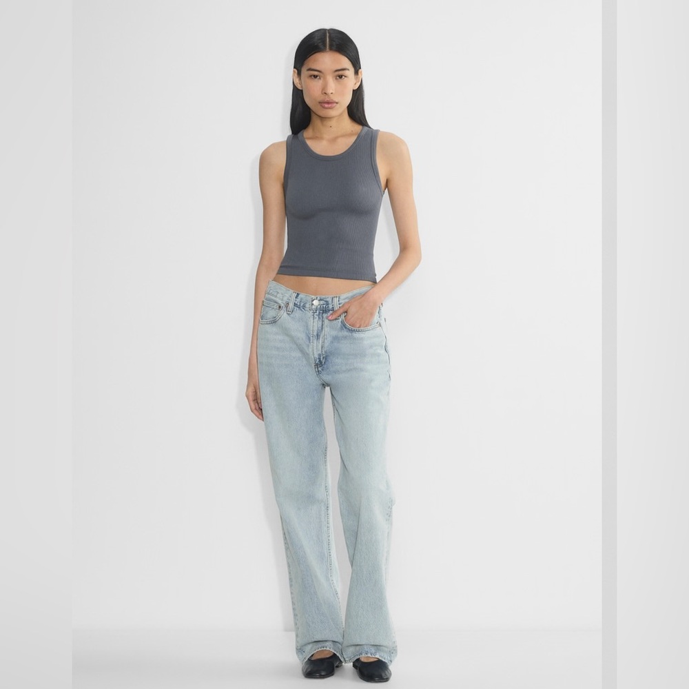 Aritzia Sunday Best - Rib seamless crew tank